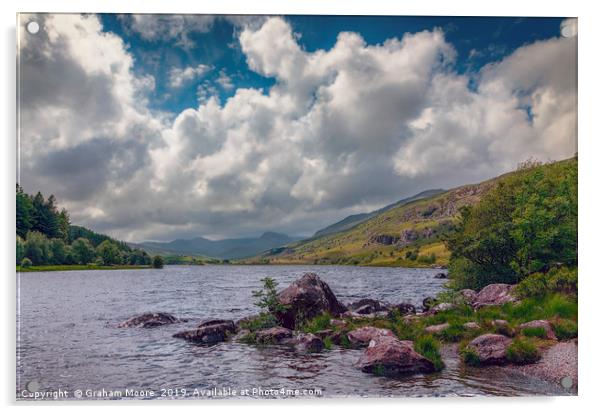 Llynnau Mymbyr Acrylic by Graham Moore