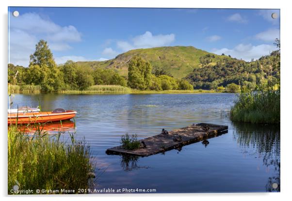 Grasmere landing stage Acrylic by Graham Moore