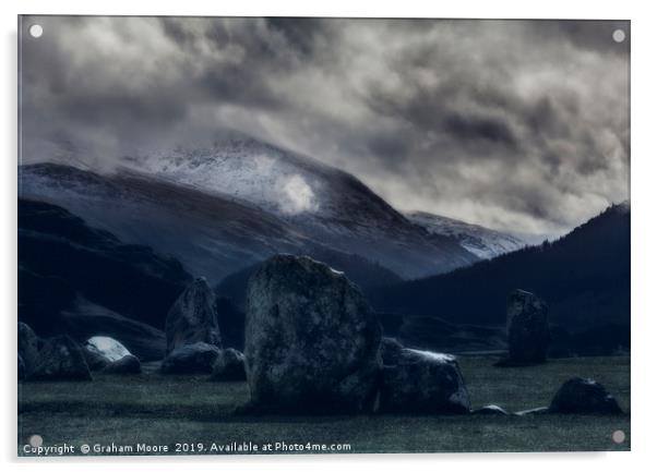 Castlerigg Stone Circle Acrylic by Graham Moore