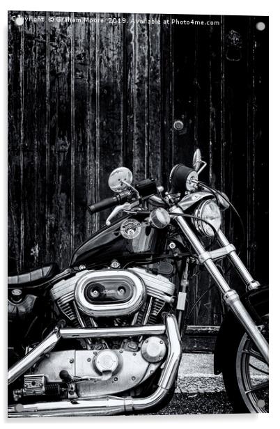 American motorcycle Acrylic by Graham Moore