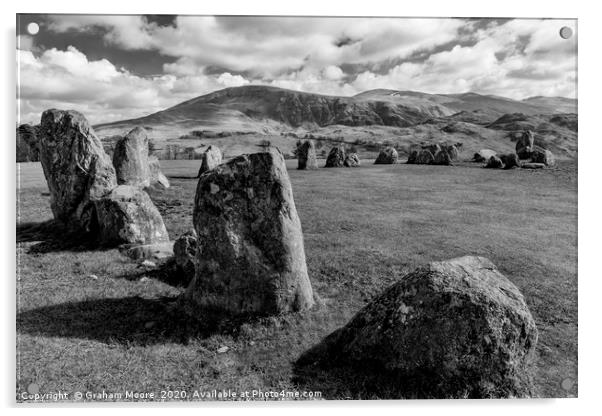 Castlerigg Stone Circle Acrylic by Graham Moore