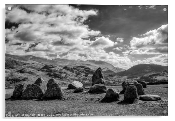 Castlerigg Stone Circle Acrylic by Graham Moore