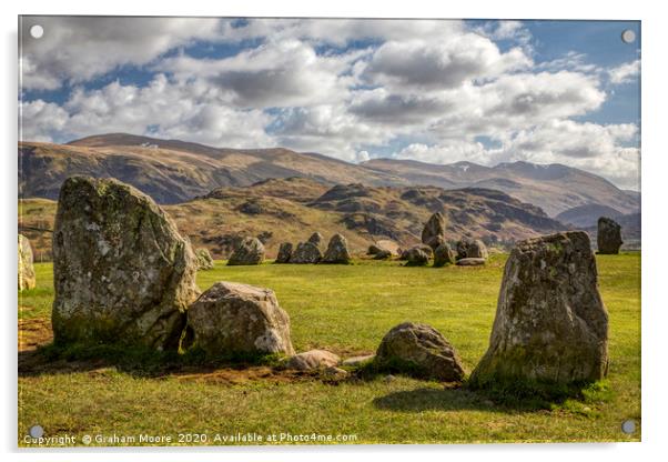 Castlerigg Stone Circle Acrylic by Graham Moore