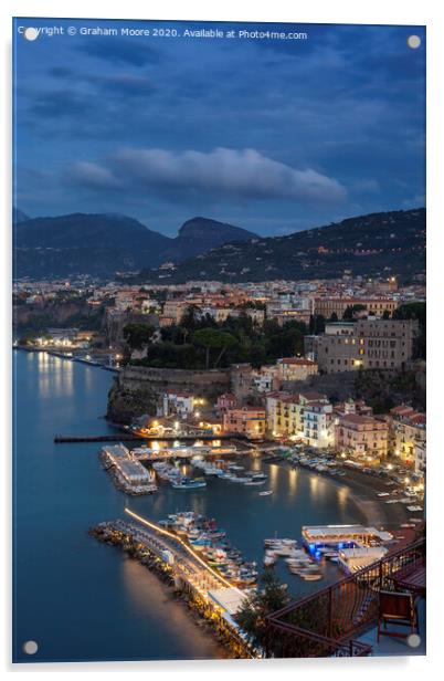 Sorrento evening Acrylic by Graham Moore