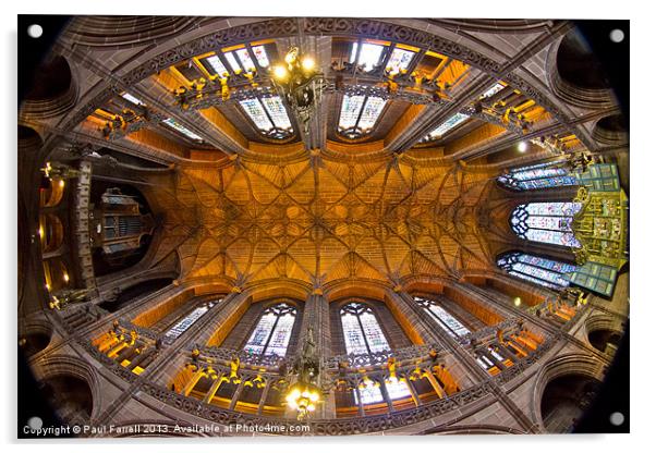 Lady Chapel ceiling Acrylic by Paul Farrell Photography