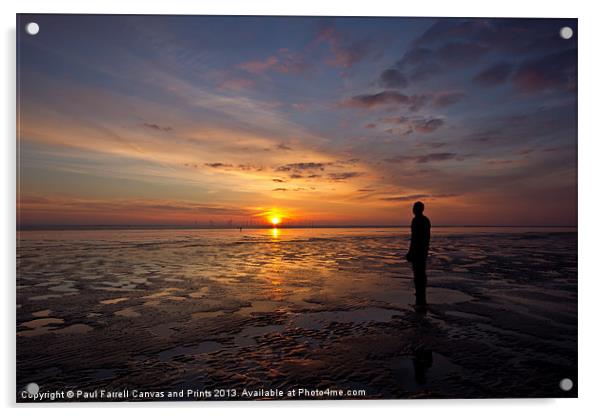 Another place, another sunset Acrylic by Paul Farrell Photography