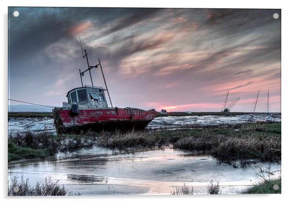 Sheldrakes sunset Acrylic by Paul Farrell Photography