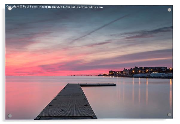  West Kirby afterburn Acrylic by Paul Farrell Photography