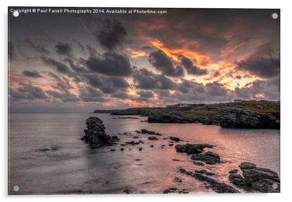  Anglesey sunset HDR Acrylic by Paul Farrell Photography