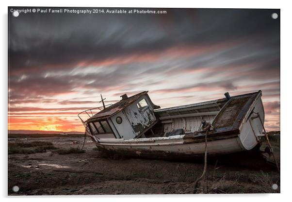  Sunset at Sheldrakes Acrylic by Paul Farrell Photography