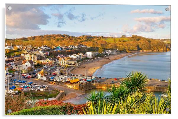 View over Saundersfoot Acrylic by Martin Chambers