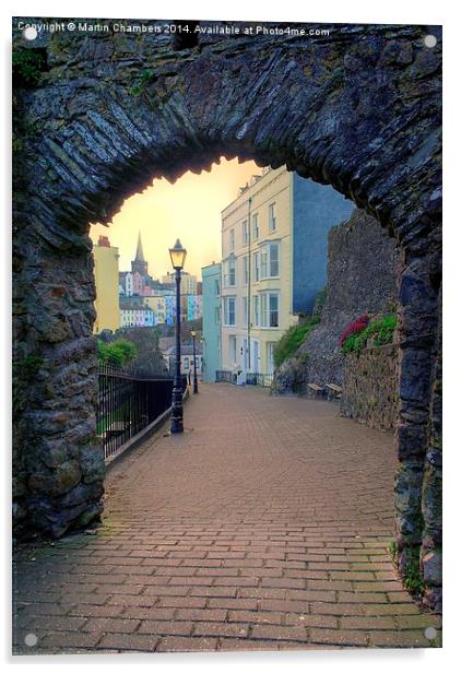  Through the Arch at Dusk Acrylic by Martin Chambers