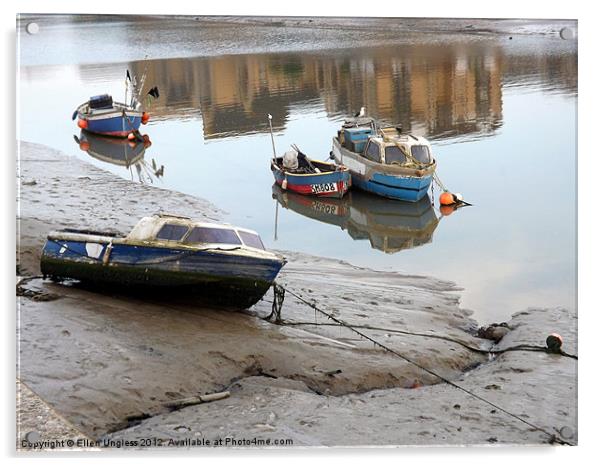 Shoreham Boats Acrylic by Ellen Ungless