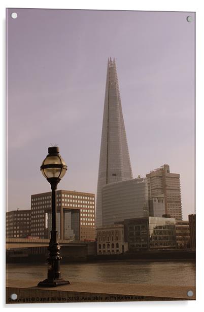 Shard Tower, London Acrylic by David Wilkins