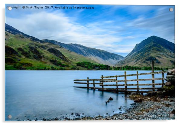 Lake Buttermere Acrylic by Scott Taylor