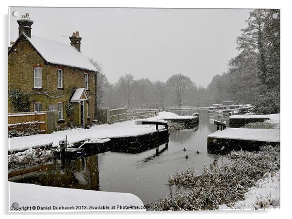 walsham lock Acrylic by Daniel Duchacek