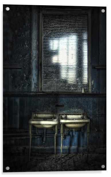 Bathroom Blues Acrylic by Jason Green