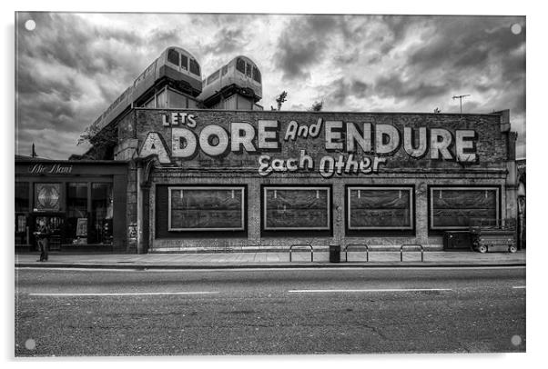 Adore and Endure each other! Acrylic by Jason Green