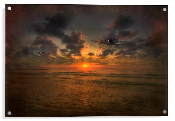 Spitfires Return Acrylic by Jason Green
