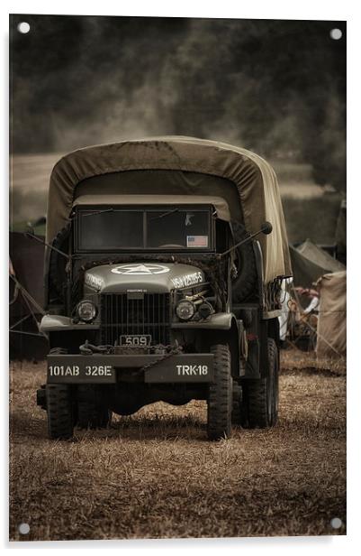 US Army Truck Acrylic by Jason Green