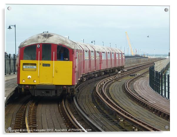 Isle Of Wight ex London Underground Class 483 Acrylic by William Kempster
