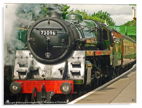 BR Standard Class 5MT No. 73096 Acrylic by William Kempster