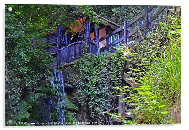 Shanklin Chine, Isle Of Wight Acrylic by William Kempster