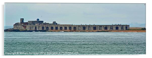 Hurst Castle Acrylic by William Kempster