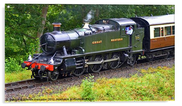 51XX Class GWR No.5164 Acrylic by William Kempster