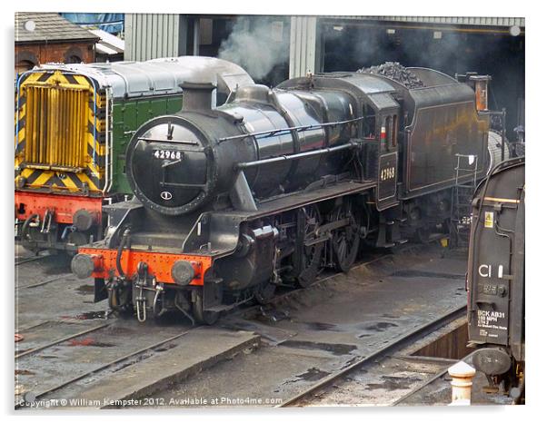 LMSR Stanier 5MT No.42968 Acrylic by William Kempster