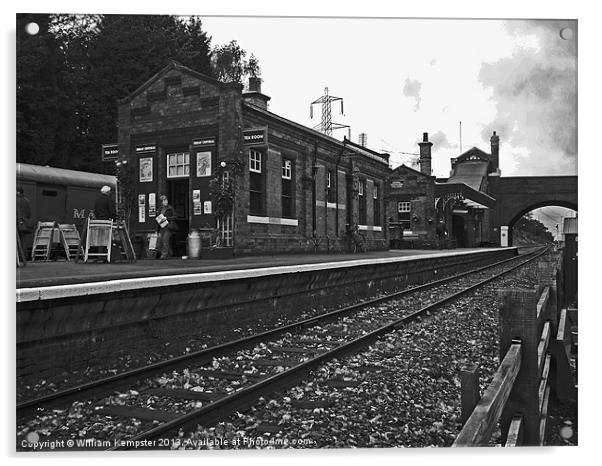 Great Central Rothley Station Acrylic by William Kempster