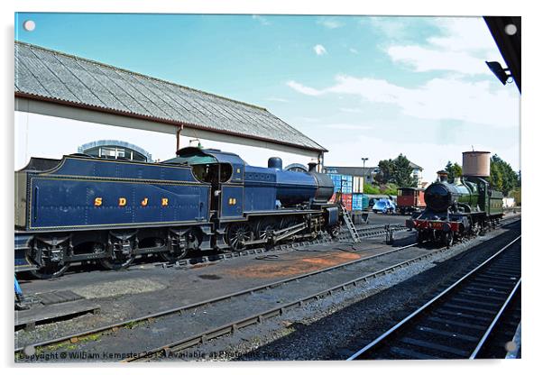 West Somerset Railway Minehead Acrylic by William Kempster
