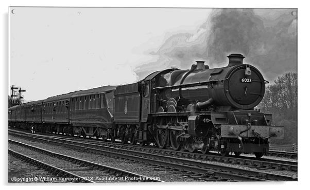 GWR King Class No 6023 King Edward II Acrylic by William Kempster