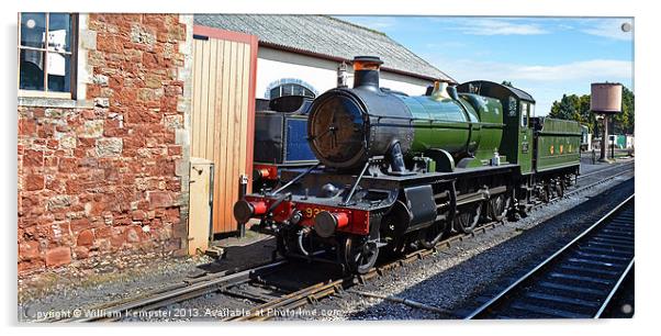 GWR Mogul class No 9351 Acrylic by William Kempster