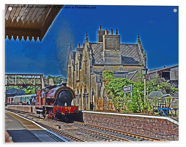 Wansford Station Nene Valley Railway Acrylic by William Kempster