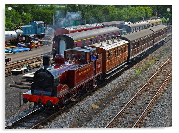 Met 1 at Buckinghamshire Railway Centre Acrylic by William Kempster