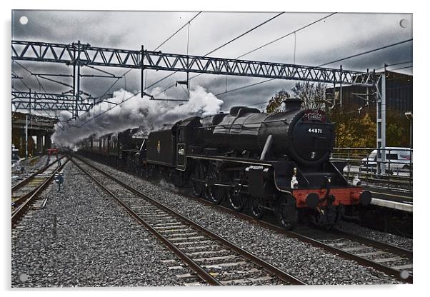 The Cathedrals Express Double Headed Black 5s Acrylic by William Kempster
