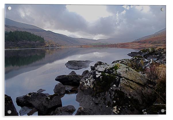 Llynnau Mymbyr Acrylic by Scott  Paul