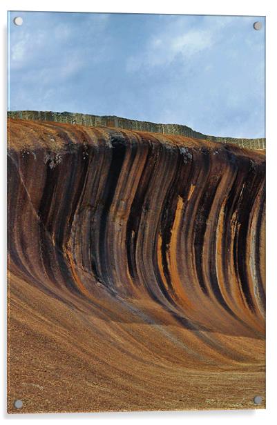 Wave Rock Acrylic by Laura Witherden
