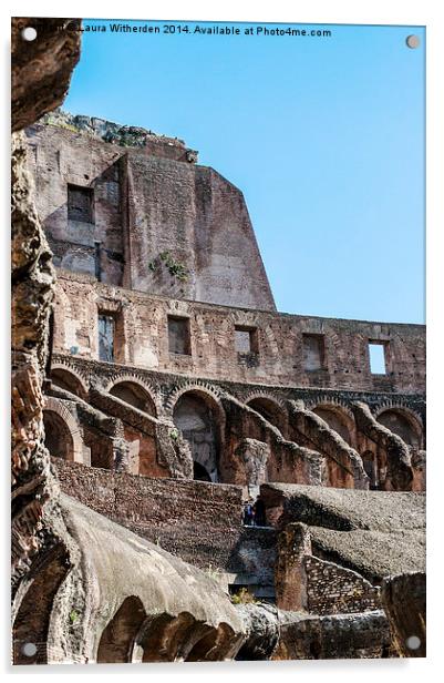  Roman Ruins Acrylic by Laura Witherden