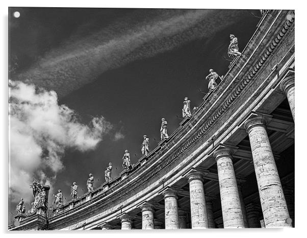 Piazza San Pietro - Vatican Acrylic by Abdul Kadir Audah