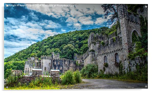 Gwrych Castle Collection 22 Acrylic by stewart oakes