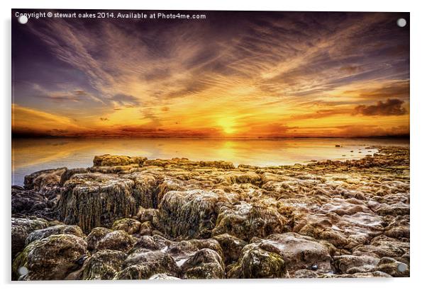 Isle of Wight  Seaview Acrylic by stewart oakes