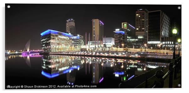 SALFORD QUAYS Acrylic by Shaun Dickinson