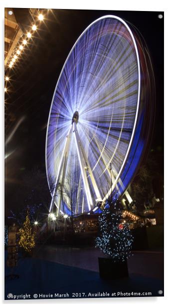 Ferris Wheel Acrylic by Howie Marsh