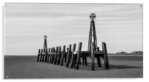 Lytham St Annes Pier Acrylic by Andrew Rotherham