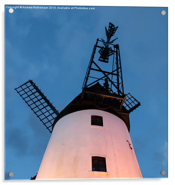 Lytham Windmill Acrylic by Andrew Rotherham