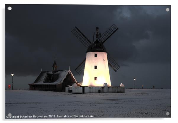 Beautiful Windmill at Dawn Acrylic by Andrew Rotherham