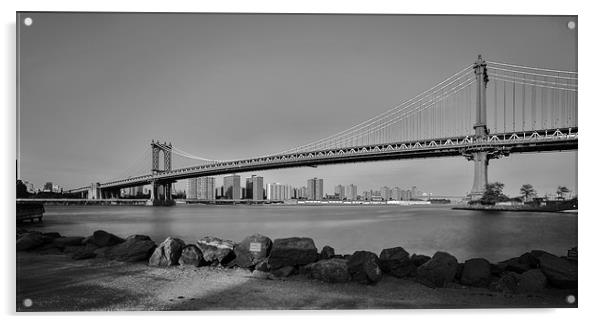 Manhattan bridge Acrylic by Martin Patten