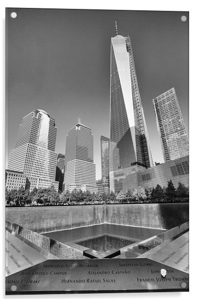 9/11 memorial Acrylic by Martin Patten